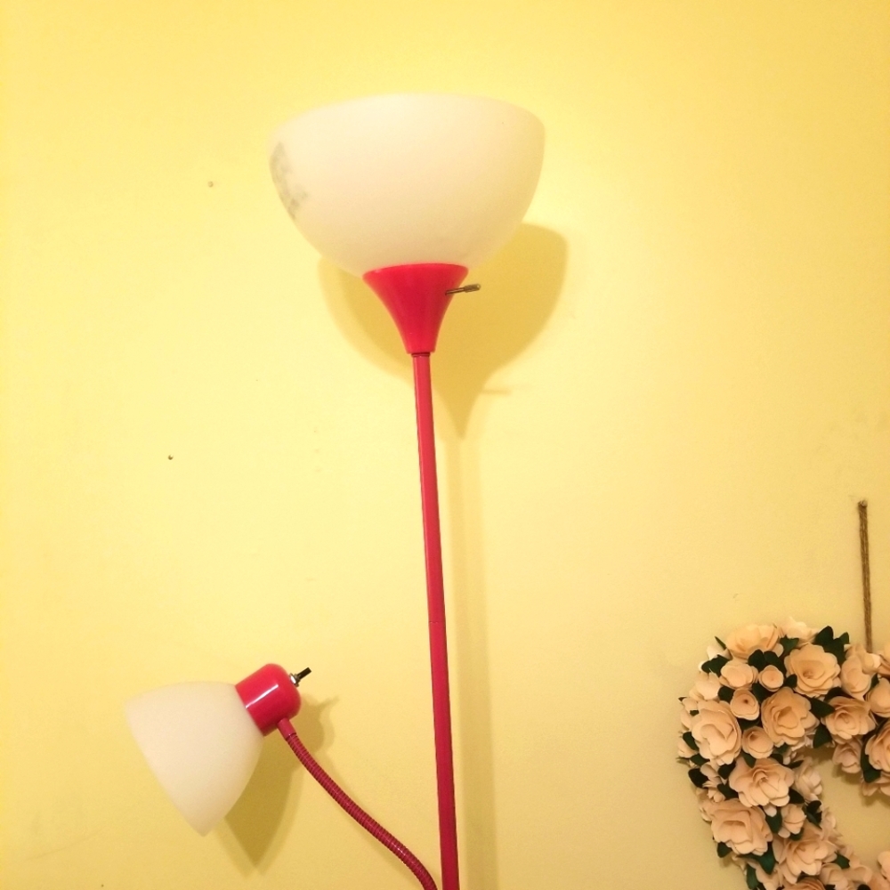 Kids floor lamp.  80's or 90's inspired hot pink.